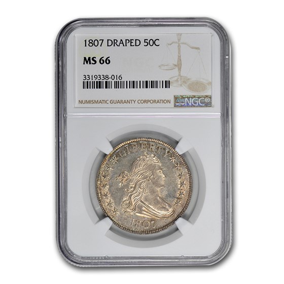 1807 Draped Bust Half Dollar MS-66 NGC 1807 Draped Bust Half Dollar MS-66 NGC